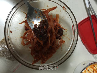 韩式辣拌明太鱼的做法步骤:6