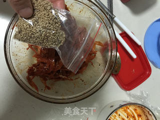 韩式辣拌明太鱼的做法步骤:7