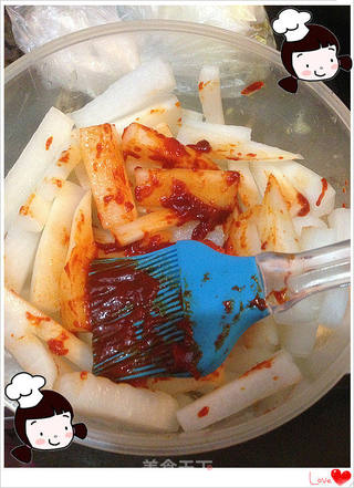 仙草阁私房菜(佐酒小菜)--甜不辣萝卜条的做法步骤:9