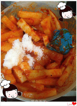 仙草阁私房菜(佐酒小菜)--甜不辣萝卜条的做法步骤:10