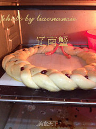 圣诞面包环的做法步骤:17