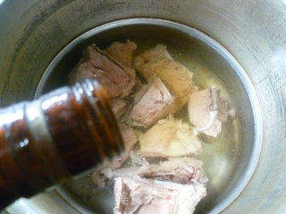 豆结青菜肉骨汤的做法步骤:5