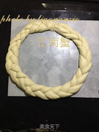 圣诞面包环的做法步骤:11