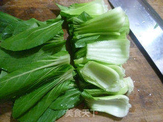 豆结青菜肉骨汤的做法步骤:2