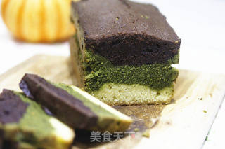 烤箱做蛋糕(三色大理石重油蛋糕的做法)的做法步骤:14