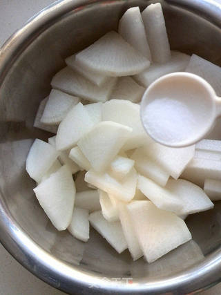 凉拌白萝卜干的做法步骤:4