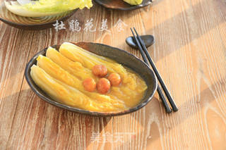 栗子扒白菜的做法步骤:7