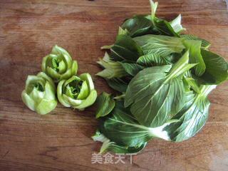 香菇油菜的做法步骤:2