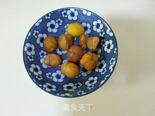 栗子扒白菜的做法步骤:4