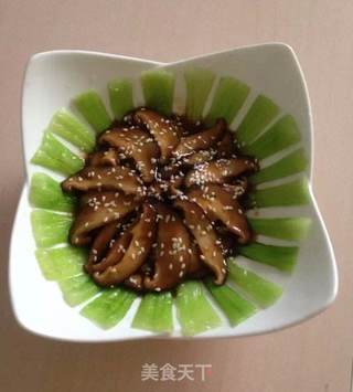 蚝油香菇油菜的做法步骤:6
