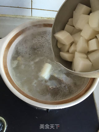 羊排萝卜煲的做法步骤:4