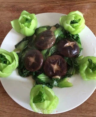香菇油菜的做法步骤：11