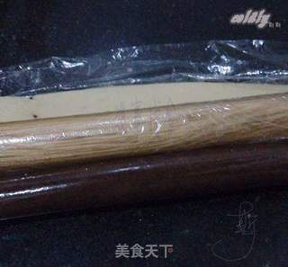 黑纹奶酪饼干的做法步骤:9