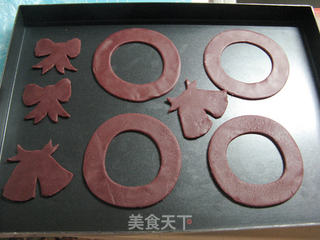 圣诞花环饼干的做法步骤:17