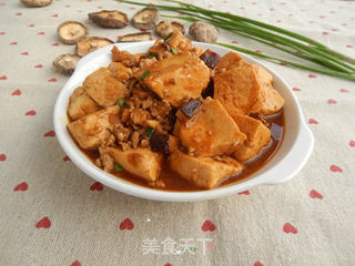肉末香菇烧豆腐的做法步骤：13
