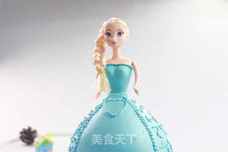 【番茄配方】冰雪奇缘公主蛋糕—— 每个女孩都是自己的魔法小公主的做法步骤:36