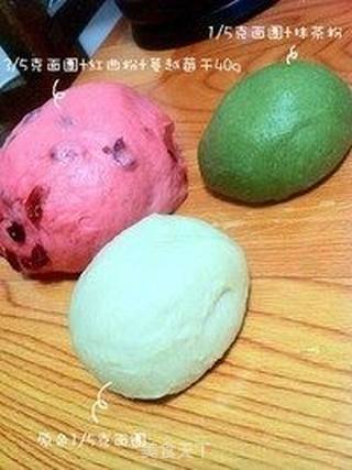西瓜吐司(中种北海道吐司)的做法步骤:5