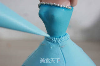 【番茄配方】冰雪奇缘公主蛋糕—— 每个女孩都是自己的魔法小公主的做法步骤:25