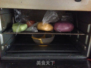 五彩蔬菜土司的做法步骤:4