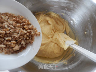 蓝莓核桃蛋糕的做法步骤:5