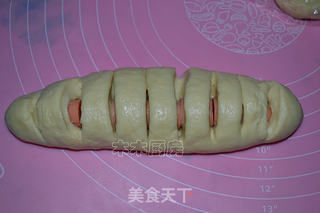 香葱火腿沙拉酱面包的做法步骤:6