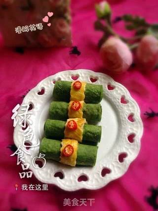 菠菜蛋饼的做法步骤:10