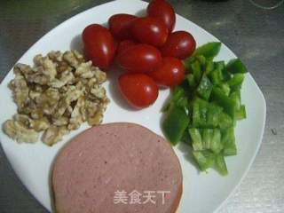 火腿核桃仁披萨的做法步骤:8