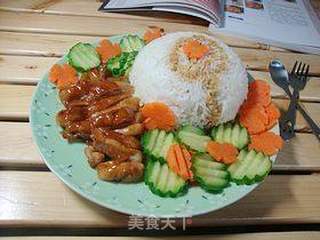 照烧鸡腿饭的做法步骤:12