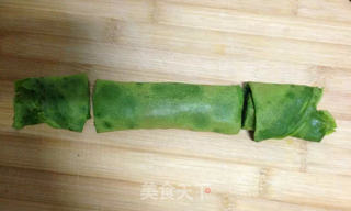 菠菜蛋饼的做法步骤:9