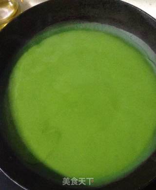 菠菜蛋饼的做法步骤:6