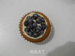 小戚风蓝莓蛋糕的做法步骤:12