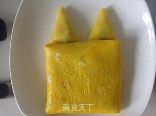 猫咪蛋包饭的做法步骤:11