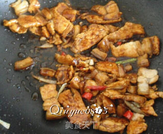 肉炒蒜苔木耳的做法步骤:8