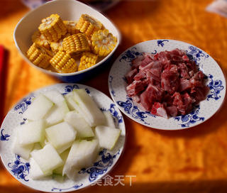 用离火续煮锅烹饪玉米冬瓜排骨汤的做法步骤:3