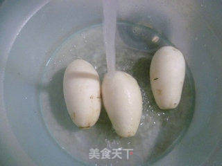 豆结烧萝卜的做法步骤:2