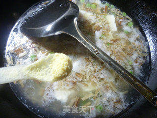 青豆金针菇豆腐羹的做法步骤：7