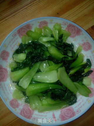 青炒上海青的做法步骤：3