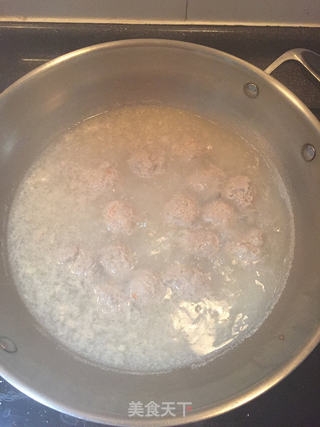菠菜丸子汤的做法步骤:7