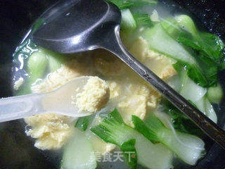 青菜鸡蛋米线的做法步骤:10