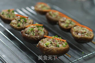 芝士烤香菇串的做法步骤:6