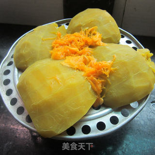 炸南瓜圈的做法步骤：1
