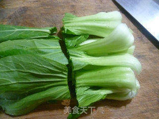 青菜鸡蛋米线的做法步骤:4