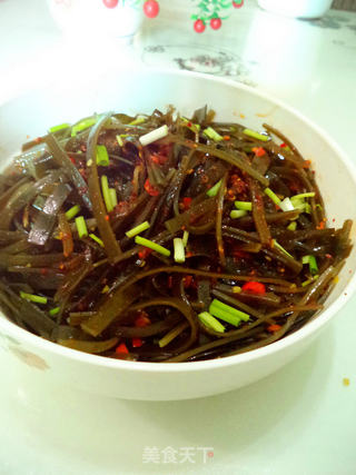 辣椒油拌海带丝的做法步骤：9