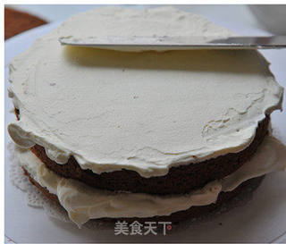 过个萌萌的美美的圣诞节【欢乐滴雪景圣诞老人蛋糕】的做法步骤:7