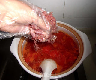 西红柿牛肉汤的做法步骤:6
