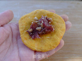 玫瑰花香柿子饼的做法步骤:6