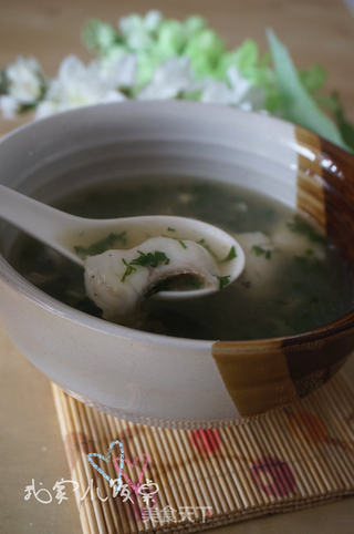 翡翠荠菜鱼片羹的做法步骤:11