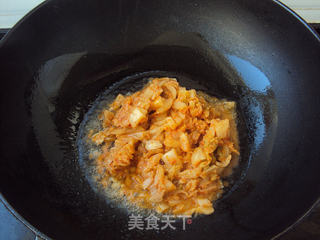 辣白菜炒饭的做法步骤:8