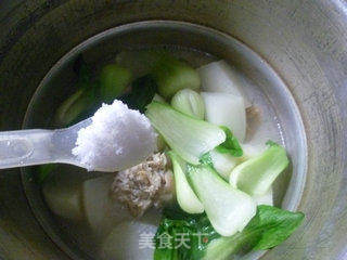 青菜萝卜猪蹄汤的做法步骤:10