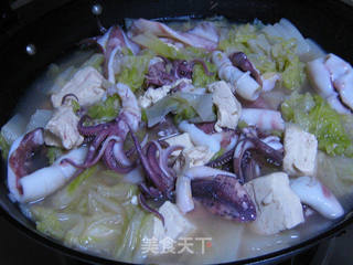 笔管鱼炖白菜豆腐的做法步骤:15